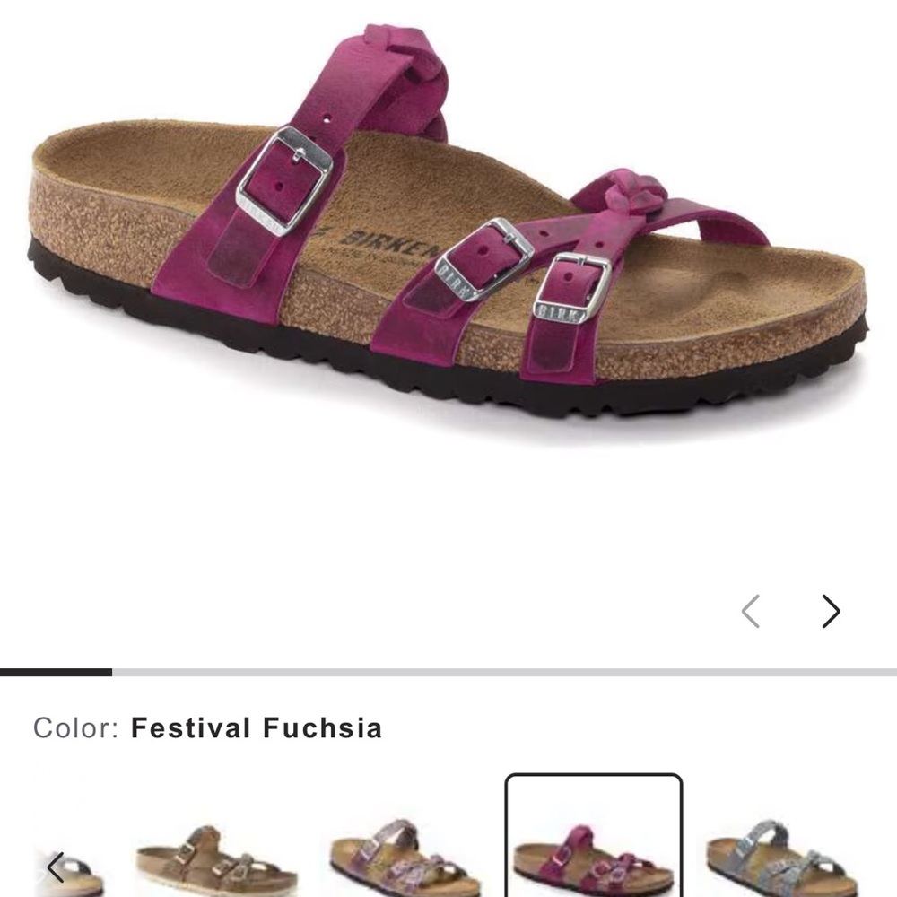 Birkenstock Franca Festival Fuchsia Sandals